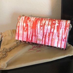 New Authentic Christian Louboutin chain wallet
